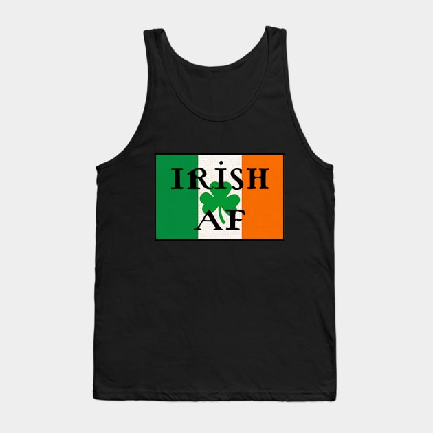 Irish AF Tank Top by Dorky Donkey Designs